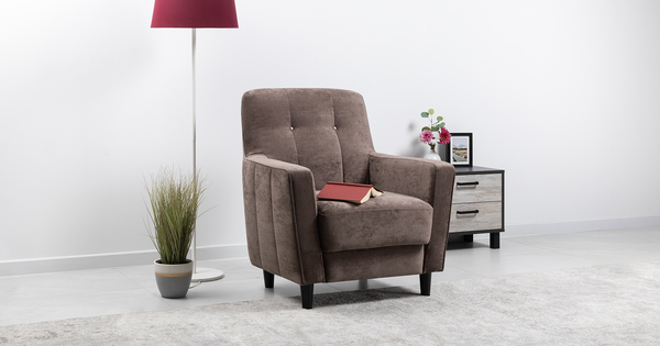 Кресло для отдыха Арно ТК 564 велюр Лаки 06 коричневый перламутр