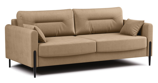 Диван-кровать прямой Барселона ТД 670 велюр Diagonal 290 бежевый