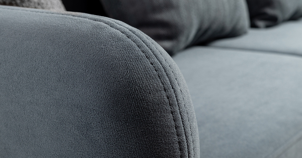 Диван-кровать прямой Дакота ТД 584 велюр Vendetta 24 синий, Riga 1598 z1 col 20 серо-голубой, Romeo 06