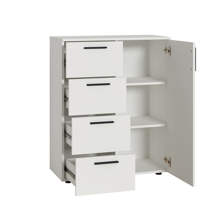 Прихожая Эйр композиция 2 белый PE шагрень, собирается на любую сторону