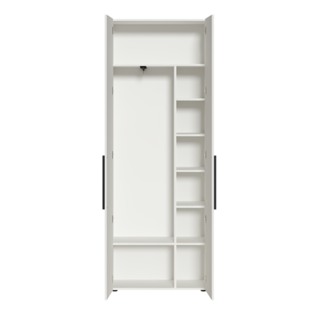 Шкаф для одежды Эйр 13.340 белый PE шагрень, собирается на любую сторону