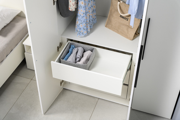 Спальня Эйр композиция 1 белый РЕ шагрень, спальное место 160 х 200