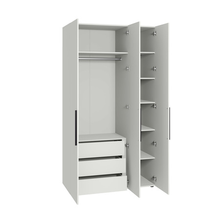 Спальня Эйр композиция 1 белый РЕ шагрень, спальное место 160 х 200