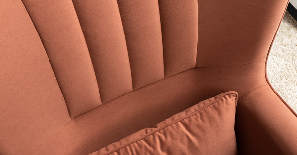 Кресло для отдыха Феличе ТК 527 велюр Велутто 55 терракотовый