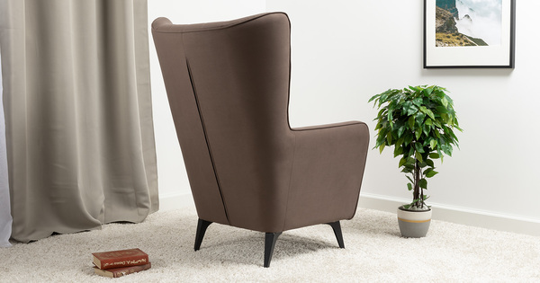 Кресло для отдыха Феличе ТК 528 велюр Велутто 36 шоколадный