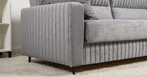 Диван-кровать прямой Изабель ТД 735 велюр Романс грей cерый