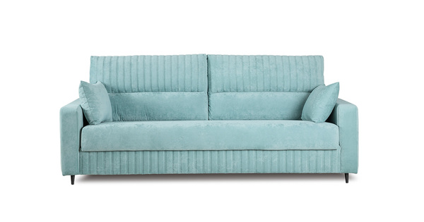 Диван-кровать прямой Изабель ТД 736 велюр Романс минт ментоловый