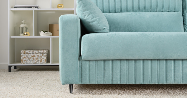 Диван-кровать прямой Изабель ТД 736 велюр Романс минт ментоловый