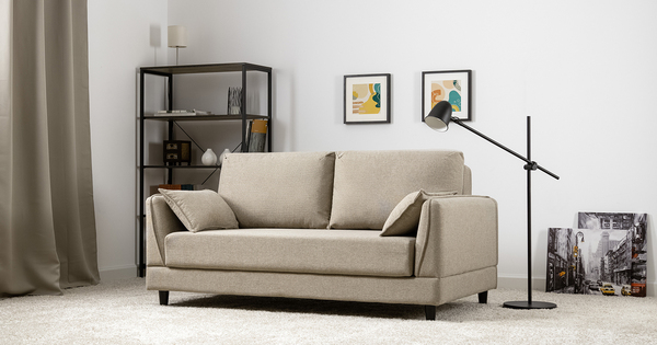 Диван-кровать прямой Макс ТД 286 жаккард Анри 04 бежевый