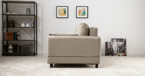 Диван-кровать прямой Макс ТД 286 жаккард Анри 04 бежевый