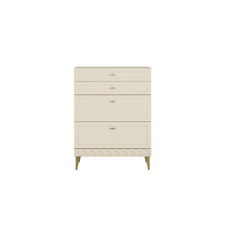 Гостиная Марион композиция 1 слоновая кость С341 PE, слоновая кость 6898 ПВХ, белый PE шагрень (собирается на любую сторону)