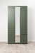 Шкаф для одежды Марион 16.340.03 дымчатый зеленый K521, олива шагрень AG 1050 ПВХ (собирается на любую сторону)
