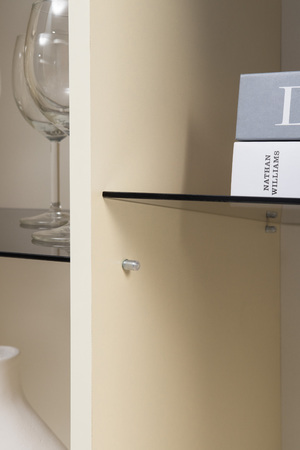 Гостиная Марион композиция 2 слоновая кость С341 PE, слоновая кость 6898 ПВХ, белый PE шагрень (собирается на любую сторону)