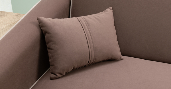 Диван-кровать прямой Ноэль ТД 448 велюр шоколадный, светлый кварцевый серый