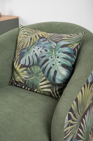 Кресло для отдыха Маттиас ТК 120 велюр монстера, moss 615, зеленый