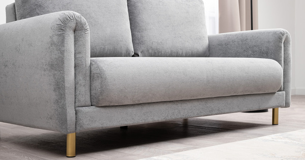 Диван-кровать прямой Оникс ТД 207 велюр Ocean 023 серый