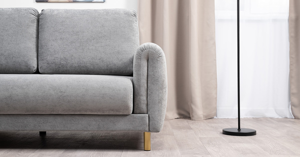 Диван-кровать прямой Оникс ТД 207 велюр Ocean 023 серый