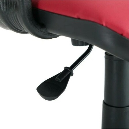 Кресло Престиж Самба обивка кожзам бордо, подлокотники пластик, крестовина пластик, механизм отклонения спинки