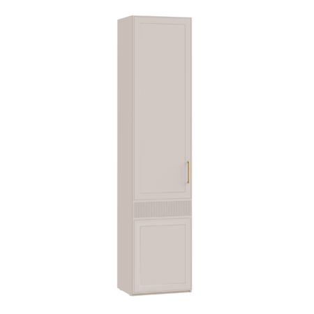 Гостиная Ричфорд композиция 2 с карнизами, кашемир 5981 BS, моно керамика D166-2 ПВХ, белый PE шагрень (собирается на любую сторону)