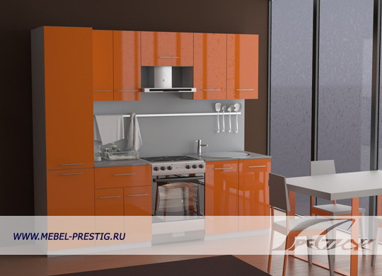Стандарт СТ.1400.1 кухонный гарнитур фасады МДФ глянец