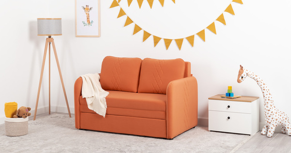 Диван-кровать прямой Юта (120) ТД 523 велюр Вивальди 31 медный