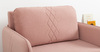 Кресло-кровать Юта (85) ТК 522 велюр Вивальди 27 пастельный коралловый